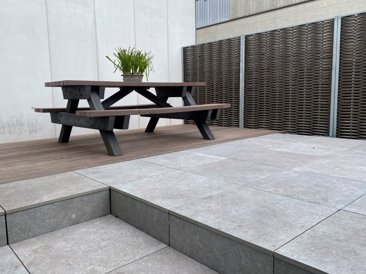 Terrace of the factory SOLIDOR, Wevelgem