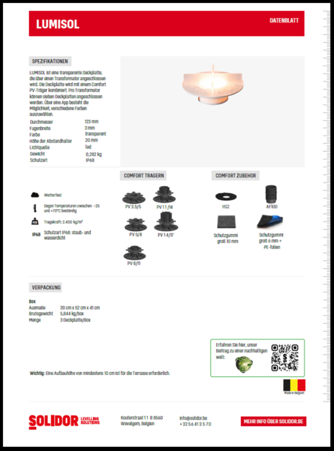 Technische fiche DE